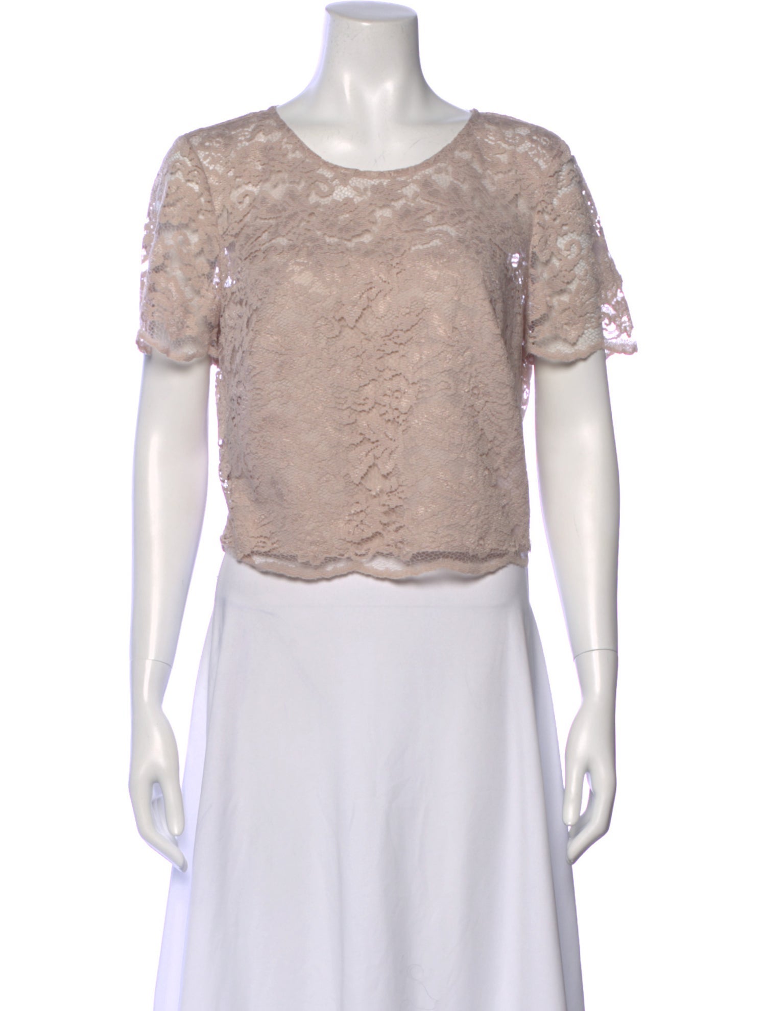 Watters Lace Pattern Crew Neck Top w/ Tags