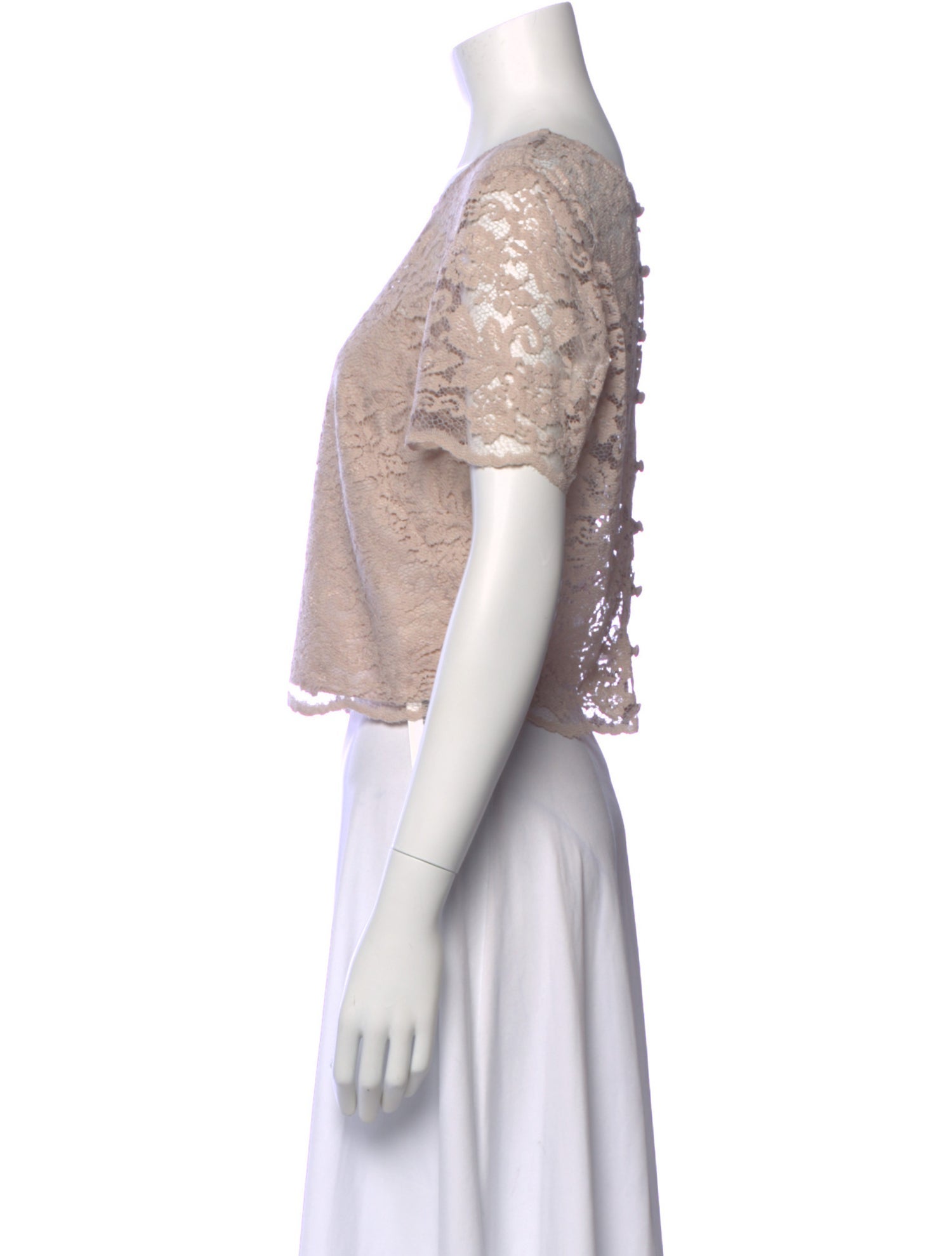 Watters Lace Pattern Crew Neck Top w/ Tags