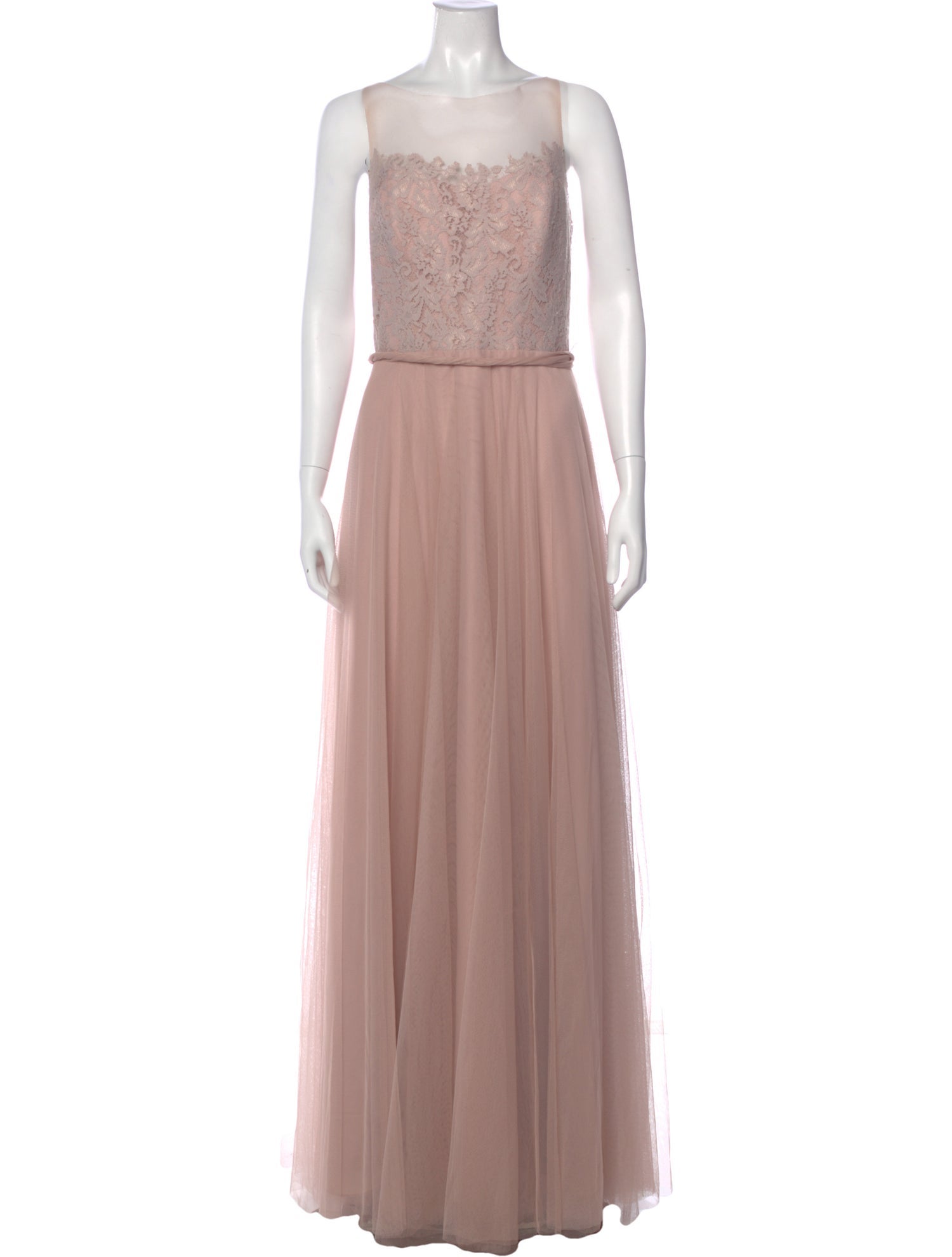 Watters Crew Neck Long Dress