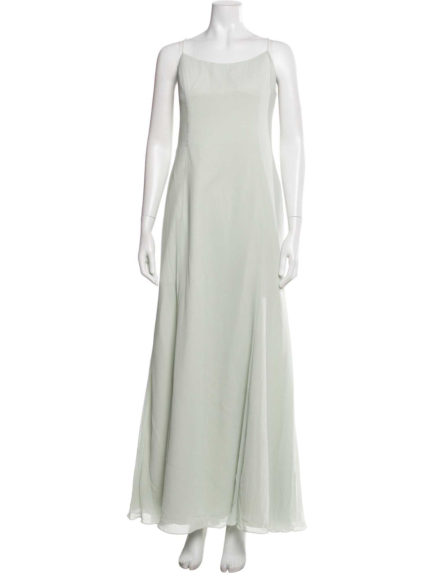 Watters Square Neckline Long Dress