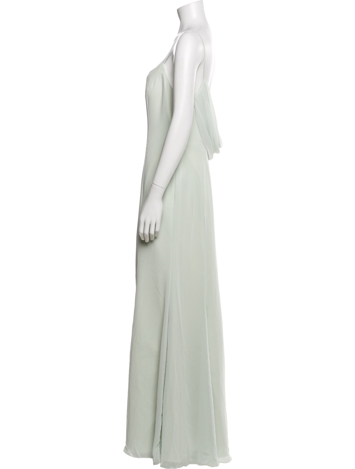 Watters Square Neckline Long Dress