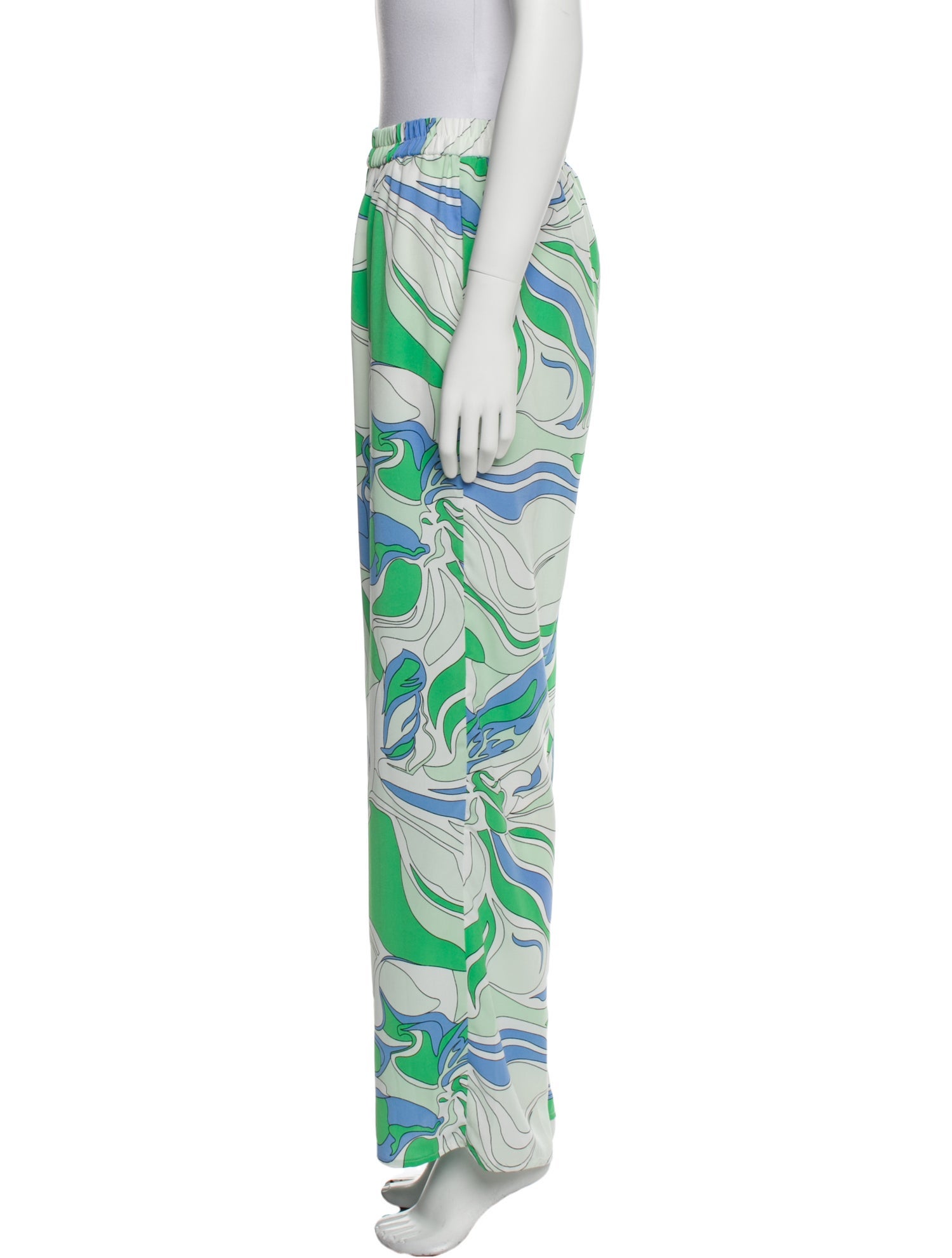 Azi Printed Wide Leg Pants