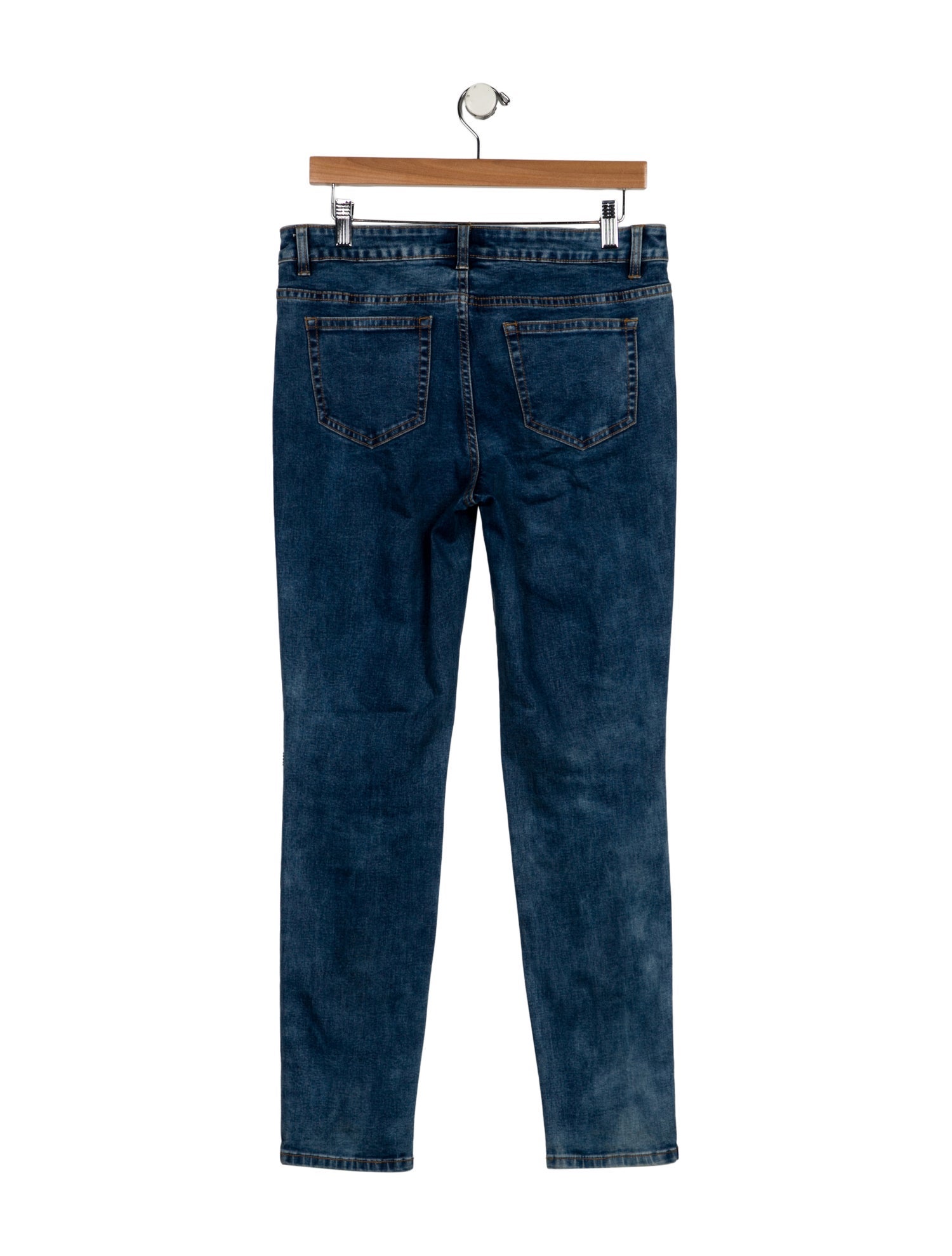 Azi Mid-Rise Straight Leg Jeans