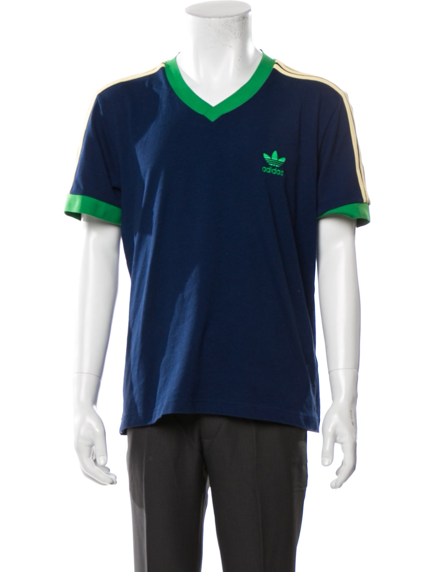 Wales Bonner x adidas Originals Graphic Print V-Neck T-Shirt