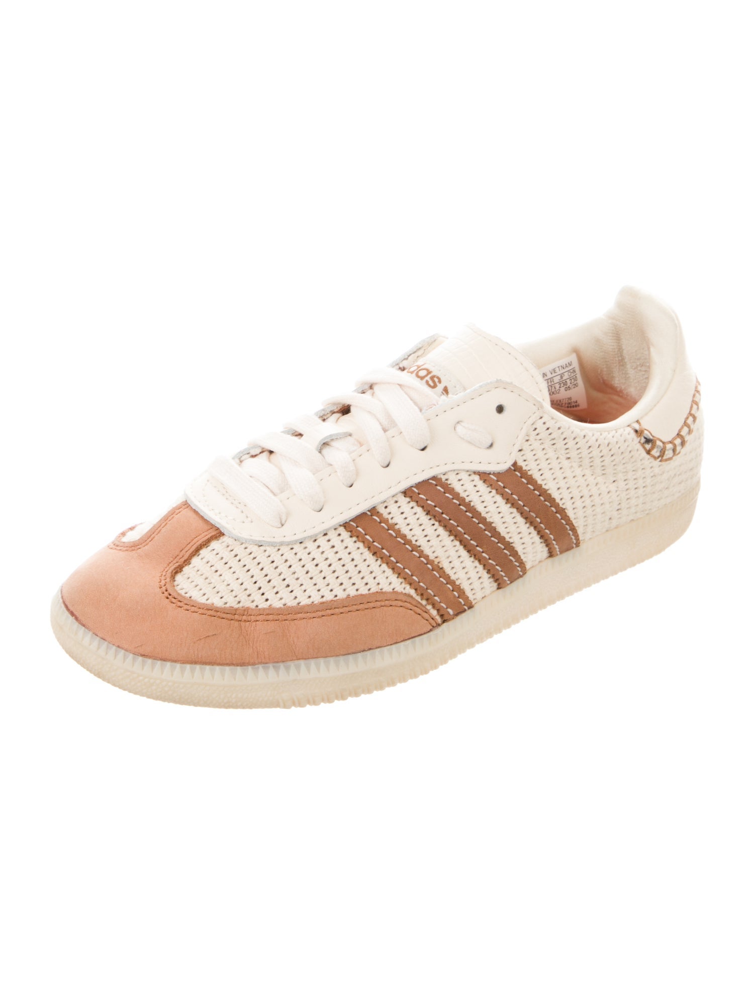 Wales Bonner x adidas Originals 2020 Leather Trim Embellishment Sneakers