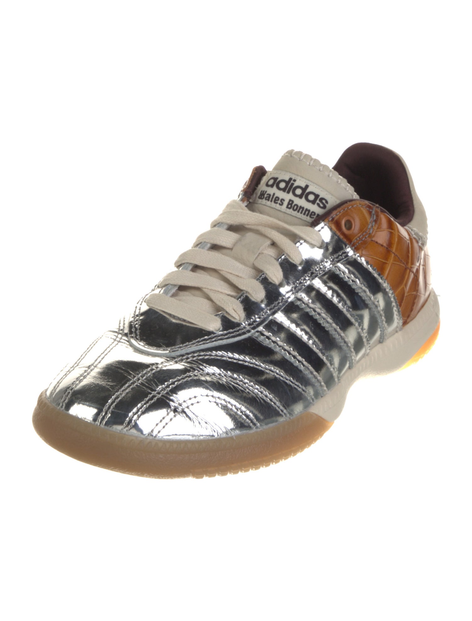 Wales Bonner x adidas Originals Originals Samba Millennium 'Silver Metallic Easy Yellow' Sneakers