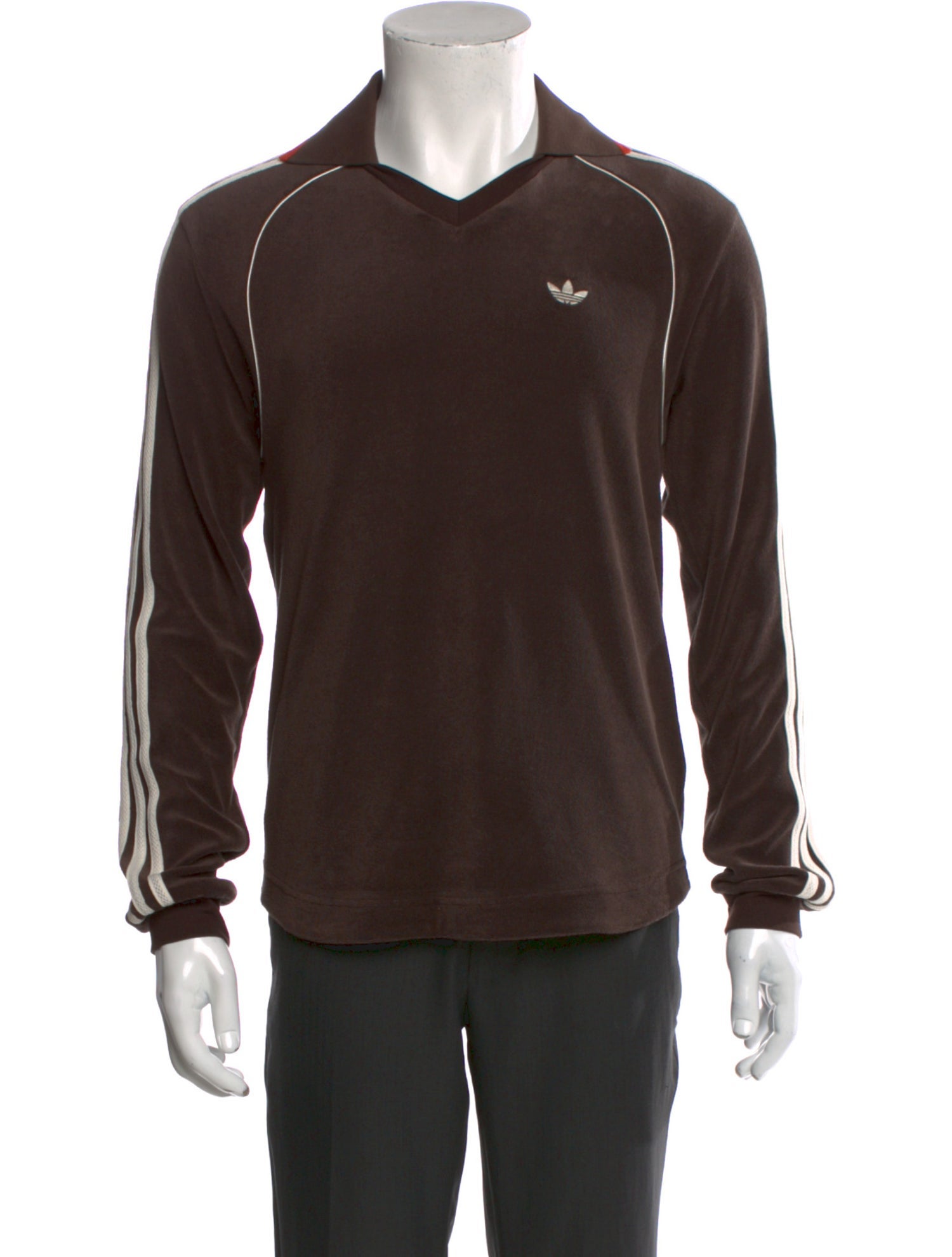 Wales Bonner x adidas Originals Graphic Print V-Neck Pullover