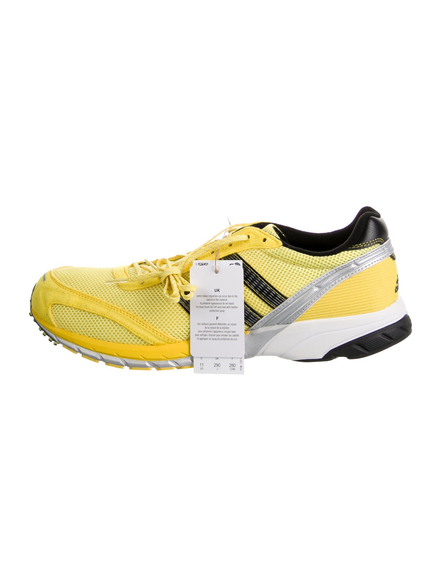 Wales Bonner x adidas Originals Adizero Adios Neftenga Light Yellow Athletic Sneakers w/ Tags