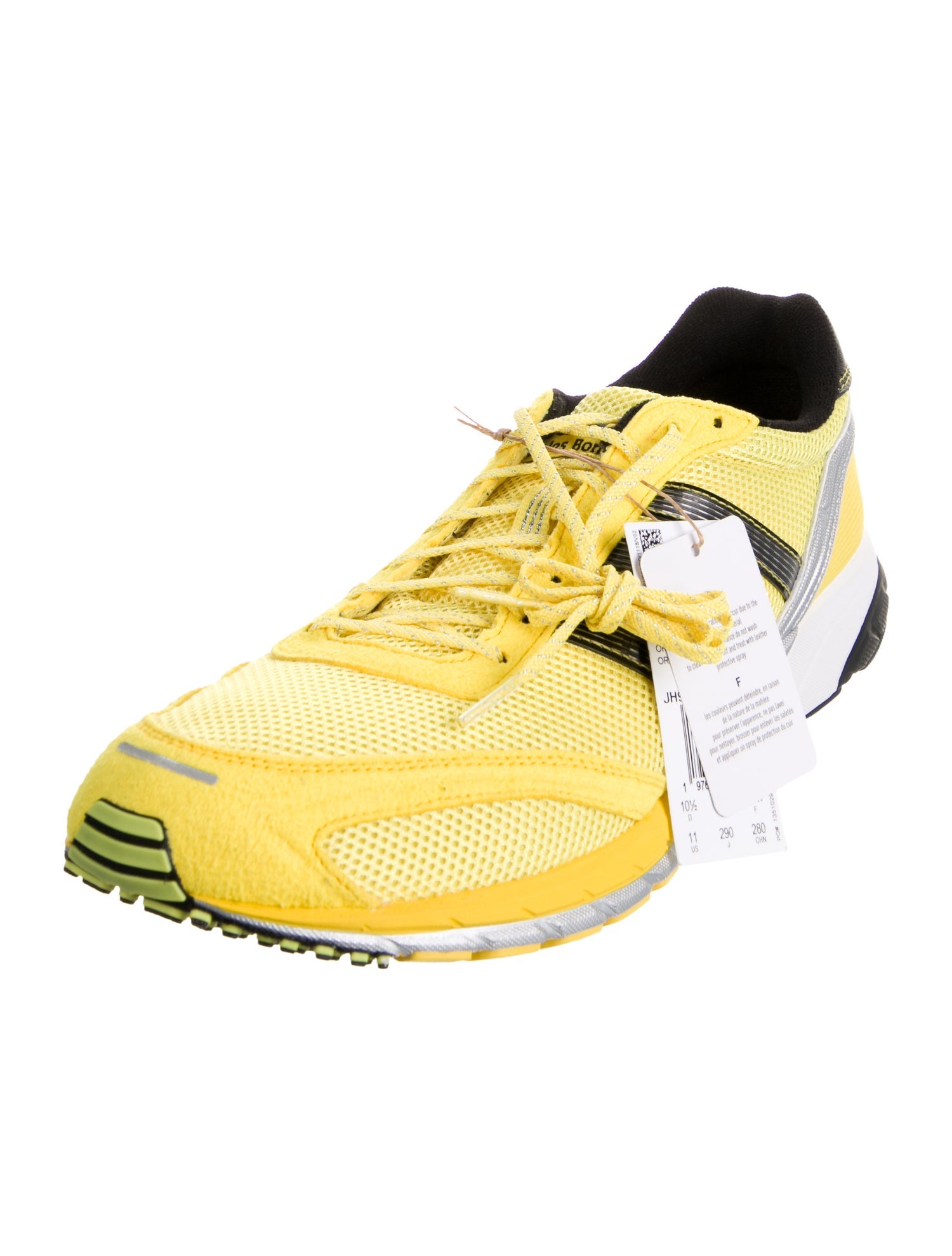 Wales Bonner x adidas Originals Adizero Adios Neftenga Light Yellow Athletic Sneakers w/ Tags