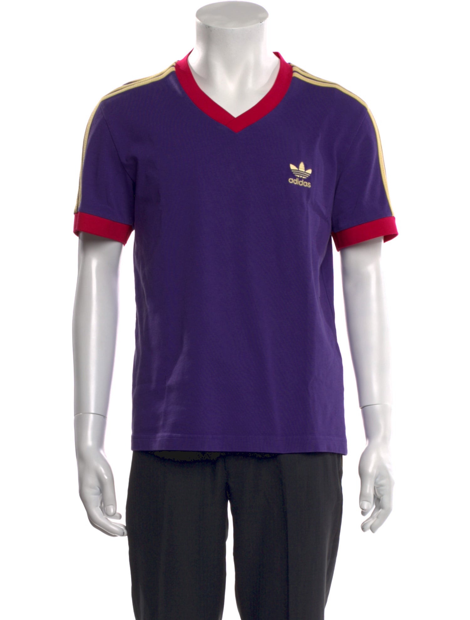 Wales Bonner x adidas Originals Graphic Print V-Neck T-Shirt