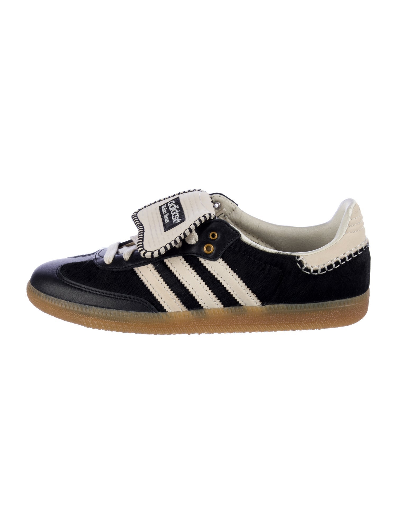 Wales Bonner x adidas Originals Samba Pony Tonal 'Core Black' Sneakers w/ Tags