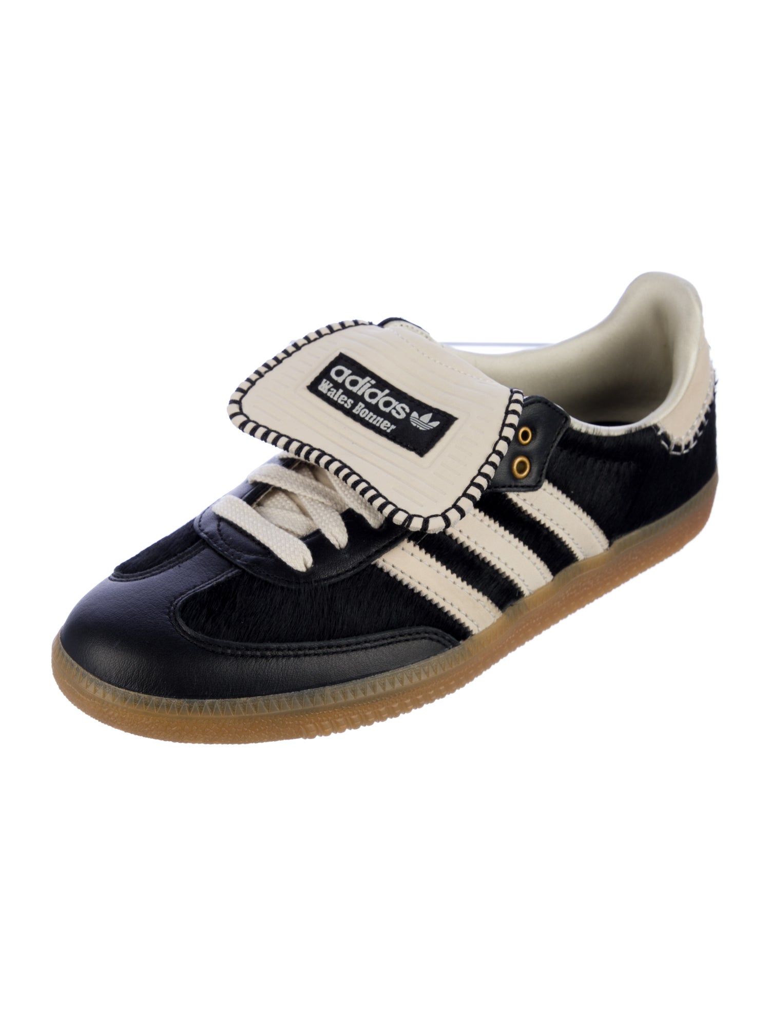 Wales Bonner x adidas Originals Samba Pony Tonal 'Core Black' Sneakers w/ Tags