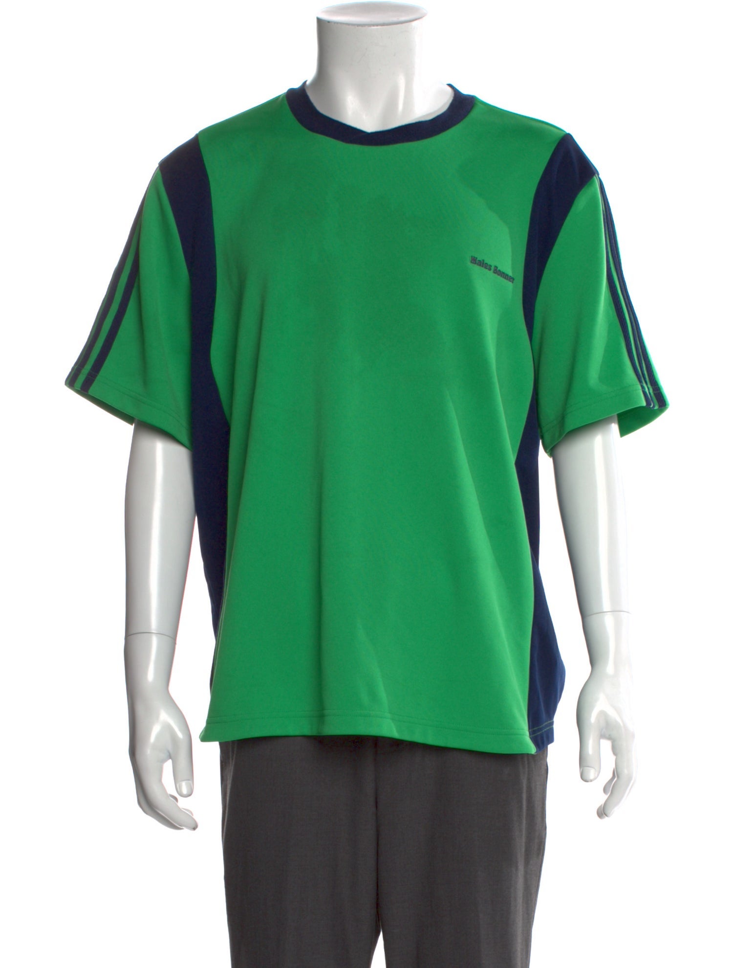 Wales Bonner x adidas Originals Colorblock Pattern Crew Neck T-Shirt