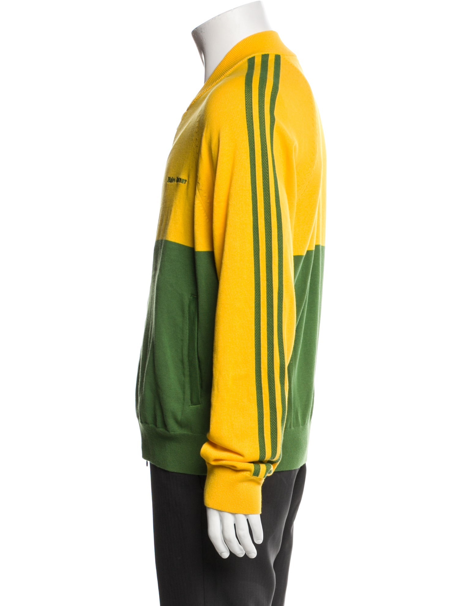 Wales Bonner x adidas Originals Colorblock Pattern V-Neck Cardigan