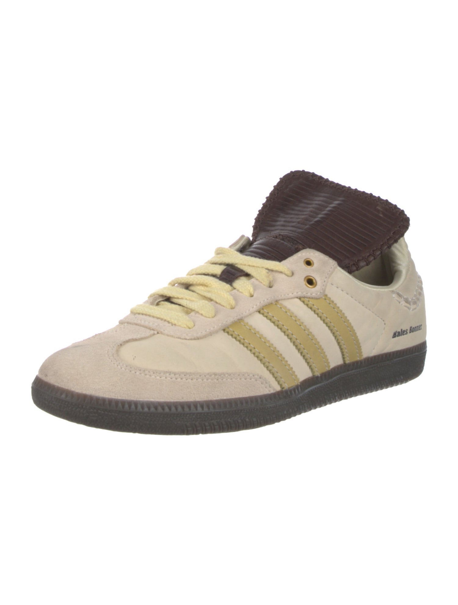 Wales Bonner x adidas Originals Leather Colorblock Pattern Sneakers