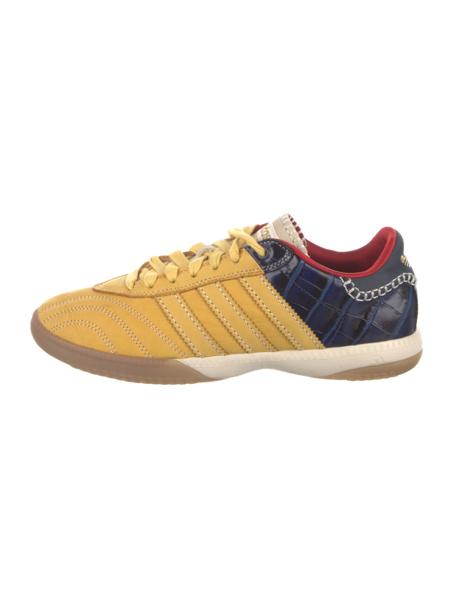 Wales Bonner x adidas Originals Leather Colorblock Pattern Sneakers
