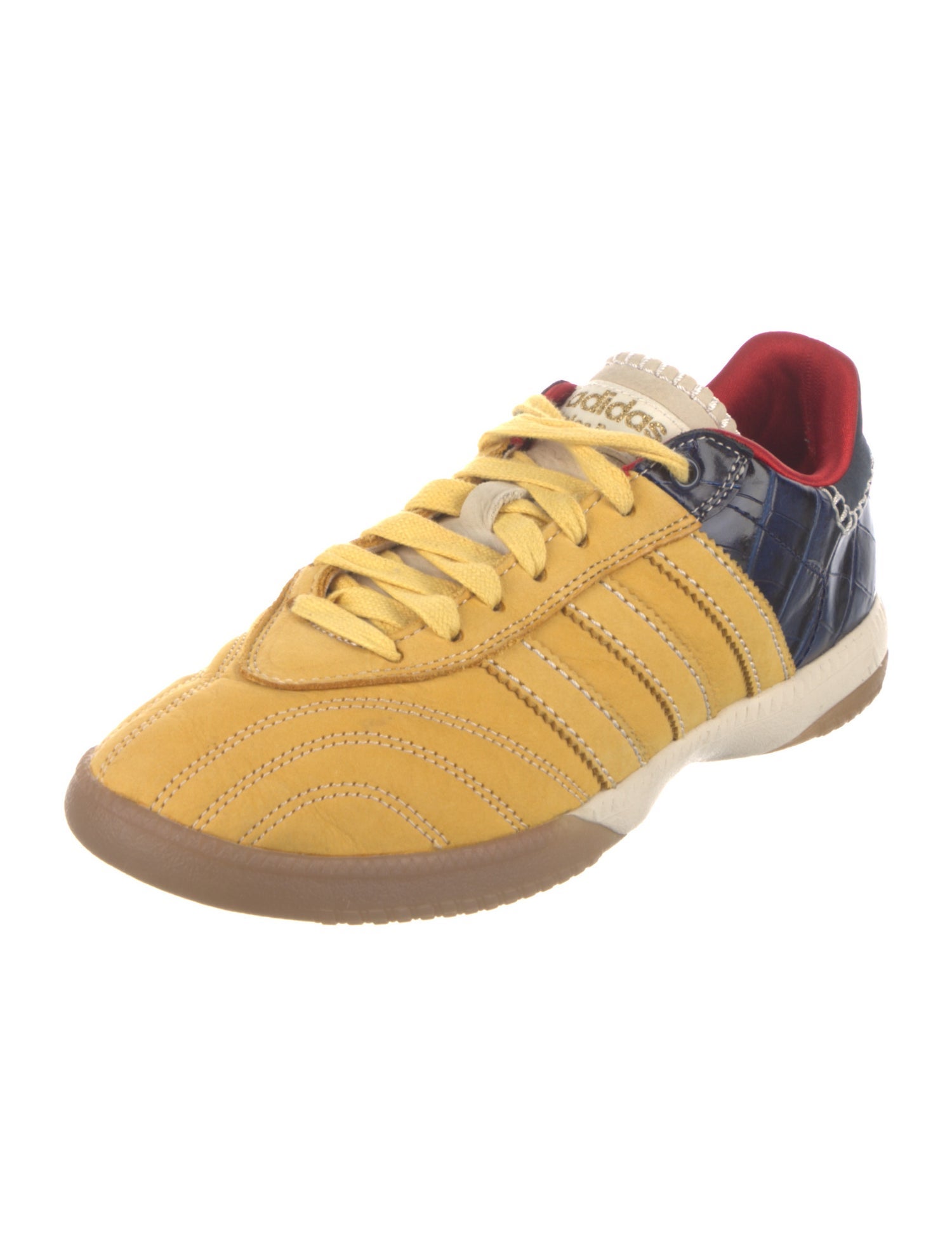 Wales Bonner x adidas Originals Leather Colorblock Pattern Sneakers