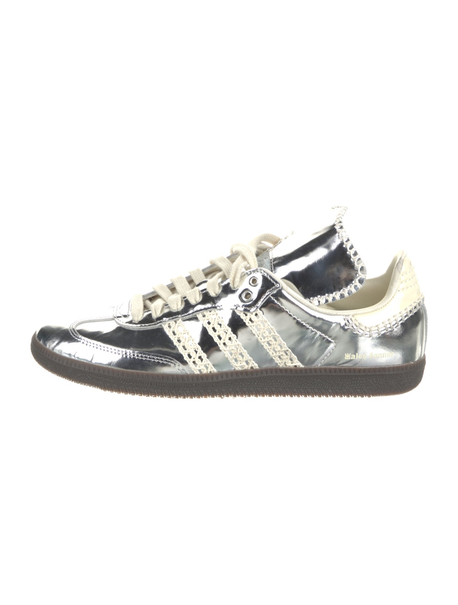 Wales Bonner x adidas Originals Patent Leather Printed Sneakers