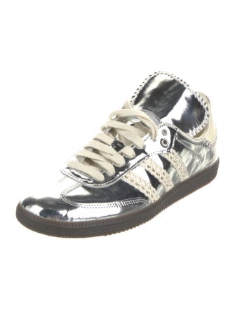 Wales Bonner x adidas Originals Patent Leather Printed Sneakers