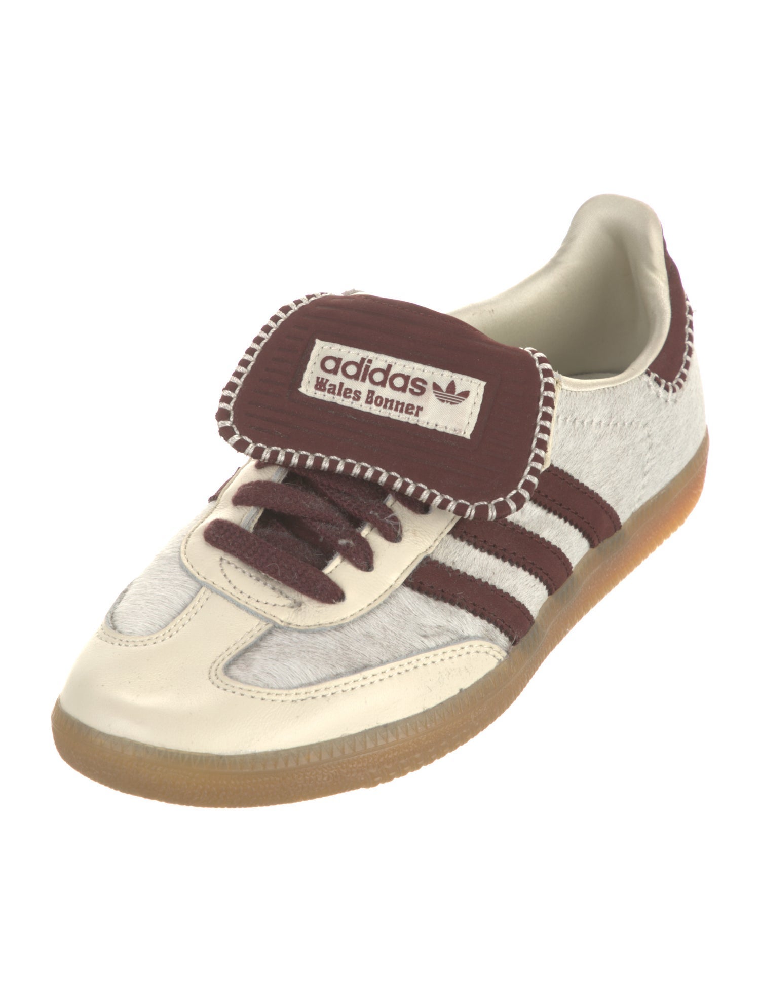 Wales Bonner x adidas Originals Calf Hair Striped Sneakers