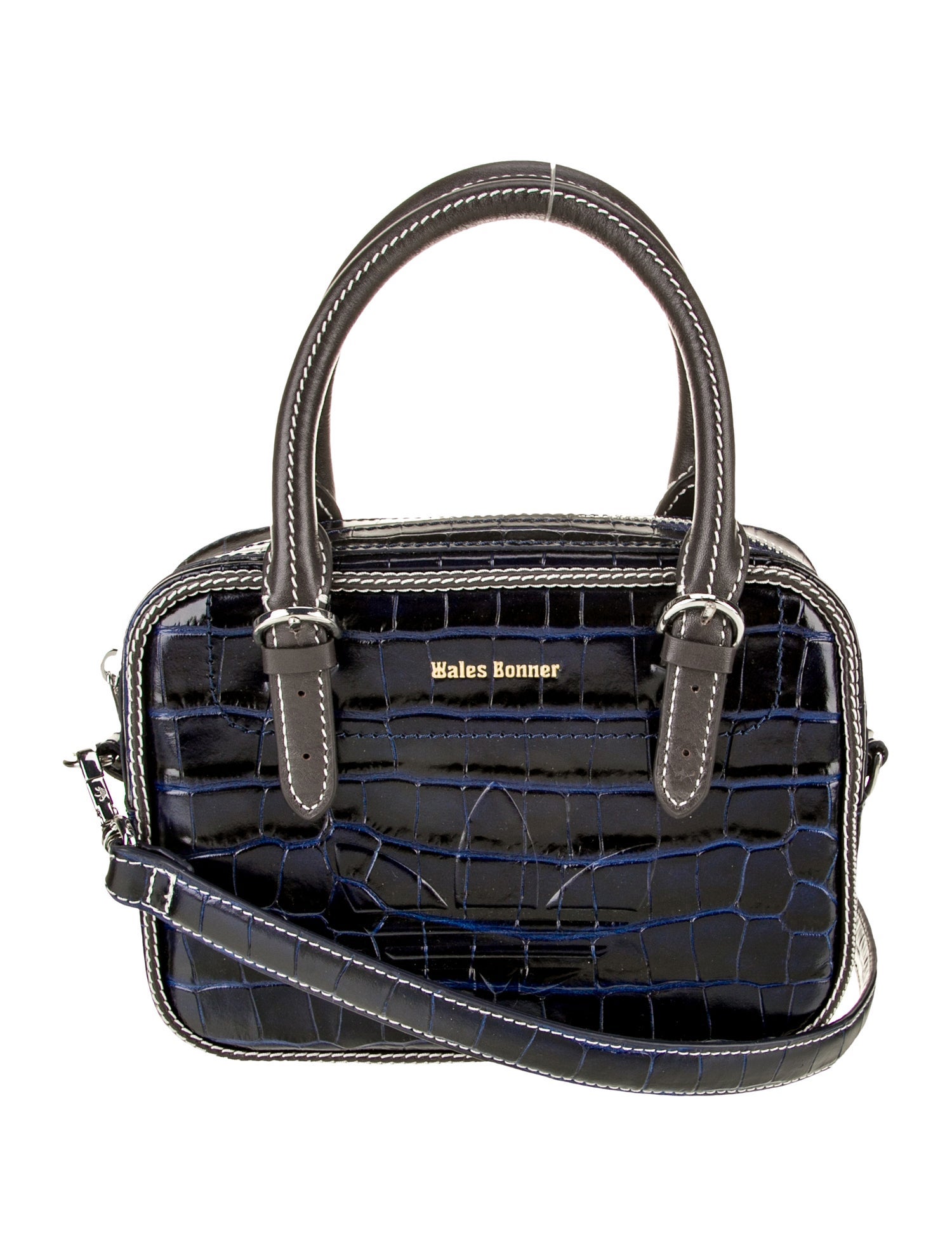 Wales Bonner x adidas Originals Embossed Leather Top Handle Bag