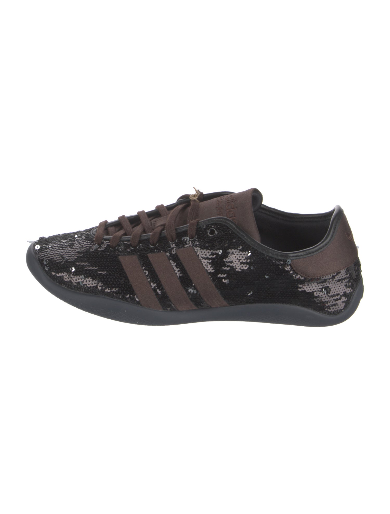 Wales Bonner x adidas Originals Karintha 'Black Dark Brown Sequin' Athletic Sneakers