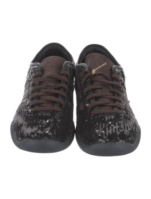 Wales Bonner x adidas Originals Karintha 'Black Dark Brown Sequin' Athletic Sneakers