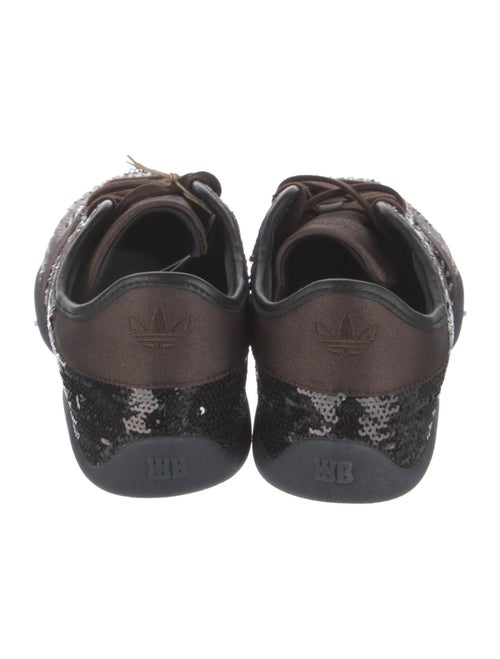 Wales Bonner x adidas Originals Karintha 'Black Dark Brown Sequin' Athletic Sneakers
