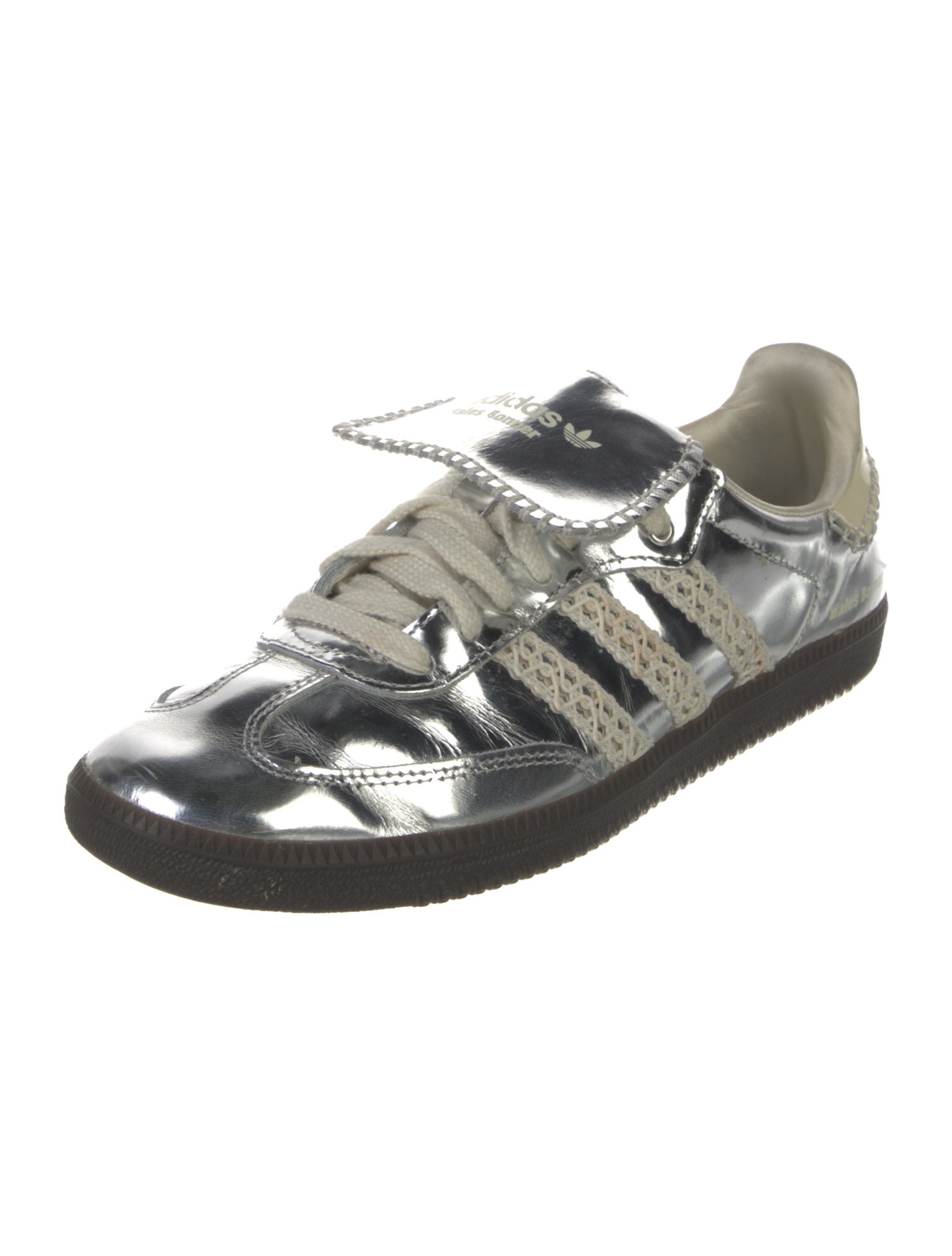 Wales Bonner x adidas Originals Patent Leather Printed Sneakers