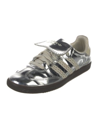 Wales Bonner x adidas Originals Patent Leather Printed Sneakers