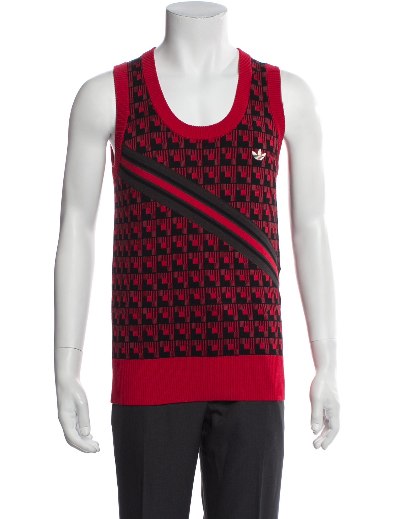Wales Bonner x adidas Originals Graphic Print Scoop Neck Sweater Vest
