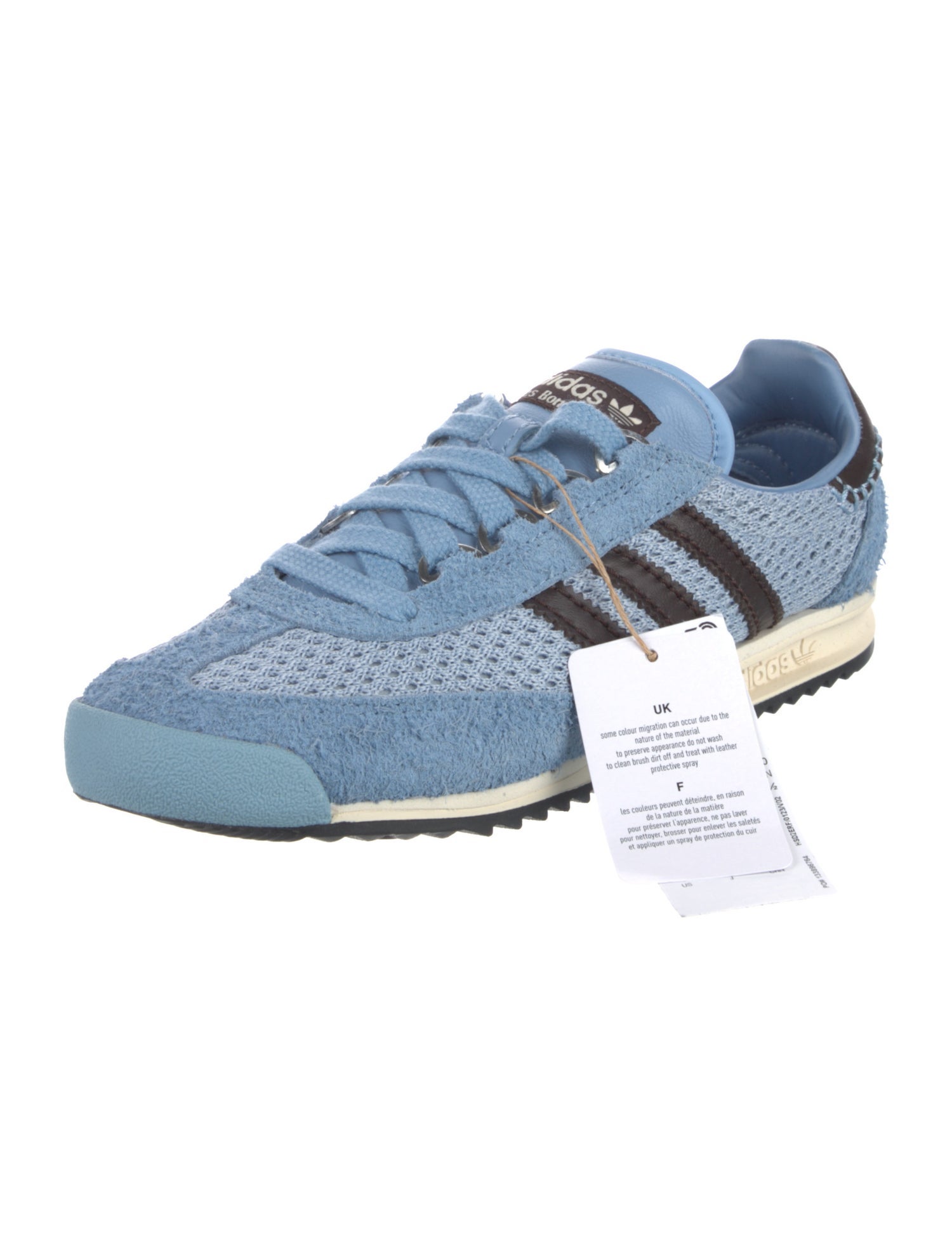 Wales Bonner x adidas Originals SL76 'Ash Blue' Athletic Sneakers w/ Tags