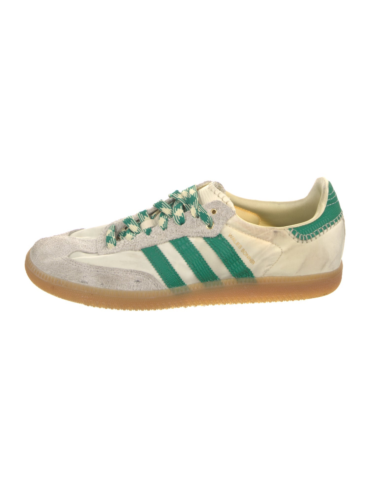 Wales Bonner x adidas Originals Samba 'Cream White Bold Green' Sneakers