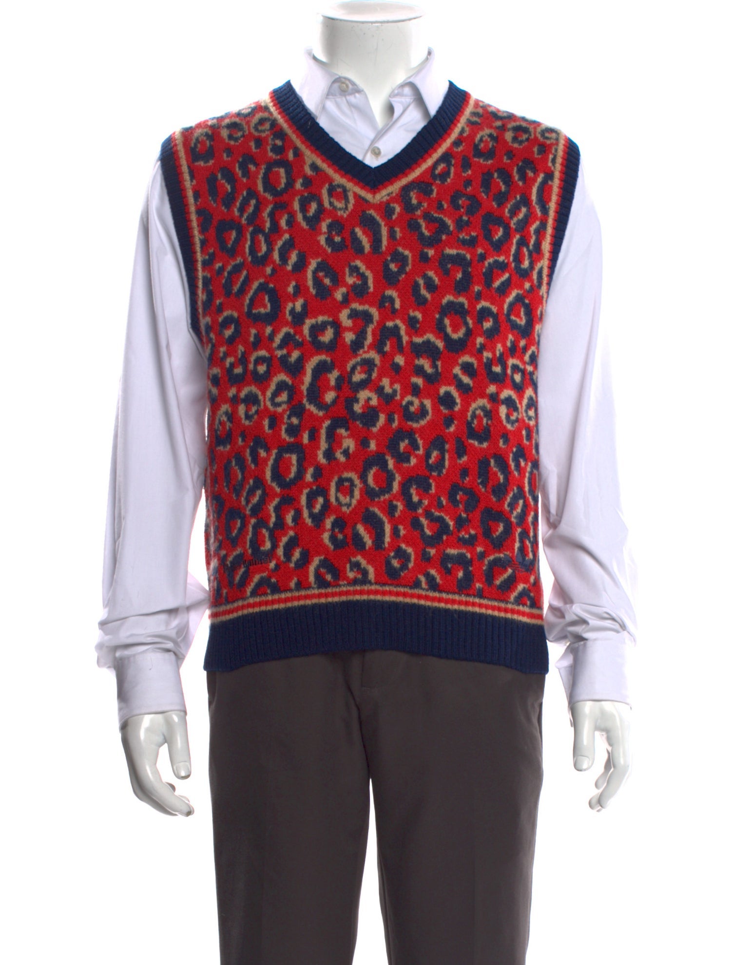 Wales Bonner x adidas Originals Animal Print V-Neck Sweater Vest w/ Tags