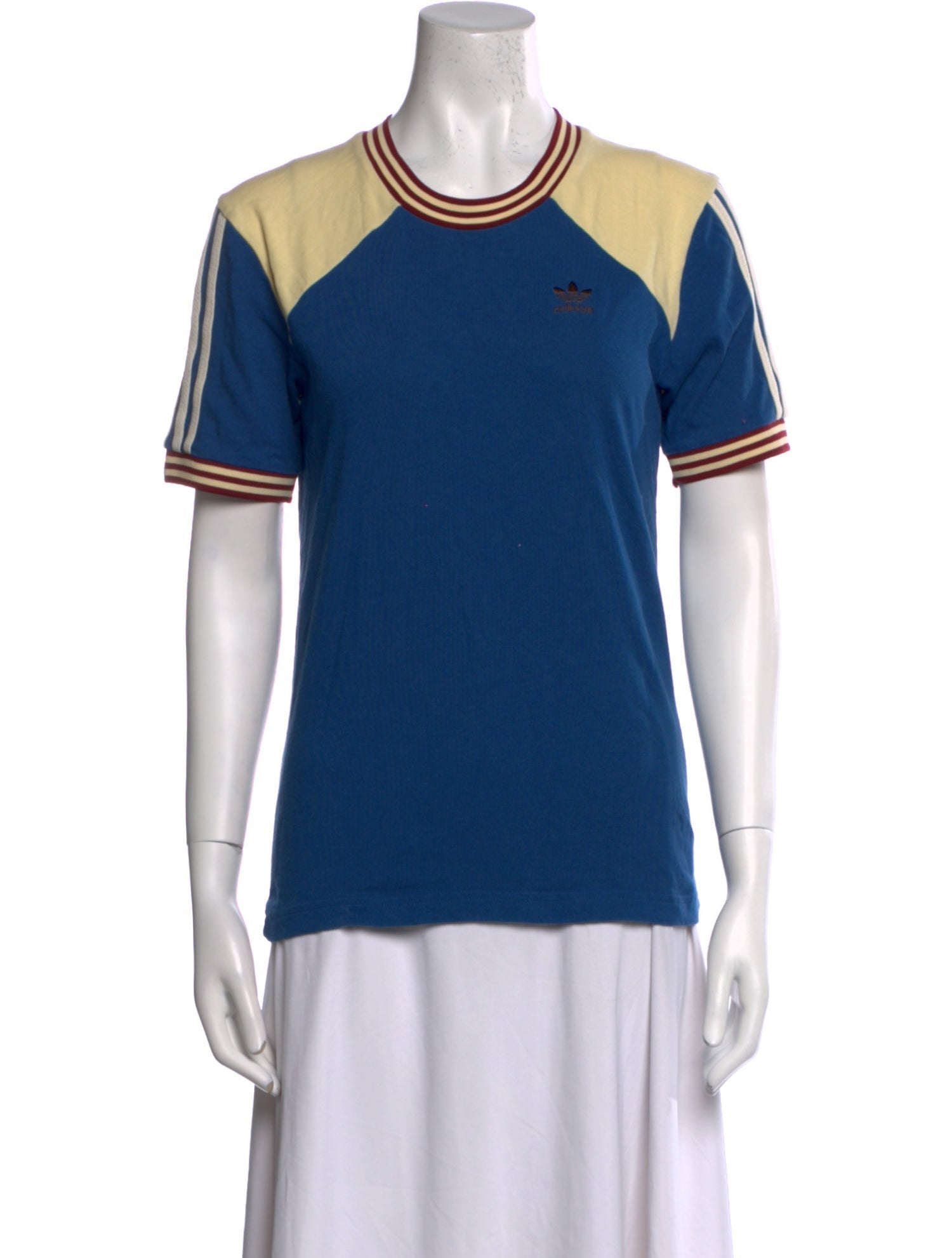 Wales Bonner x adidas Originals Colorblock Pattern Crew Neck T-Shirt