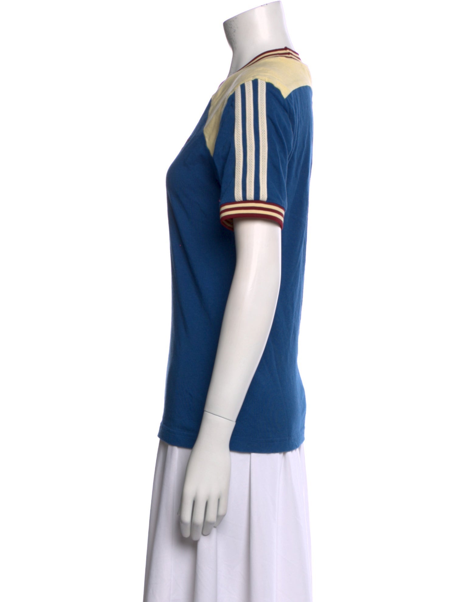 Wales Bonner x adidas Originals Colorblock Pattern Crew Neck T-Shirt