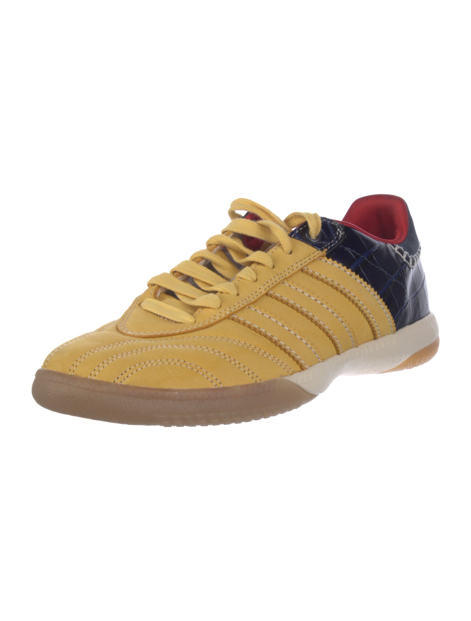 Wales Bonner x adidas Originals Samba Millennium 'Fade Gold Navy Croc' Sneakers