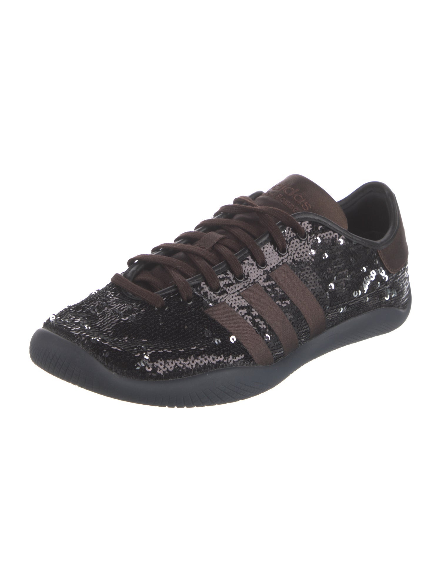 Wales Bonner x adidas Originals Karintha 'Black Dark Brown Sequin' Sneakers