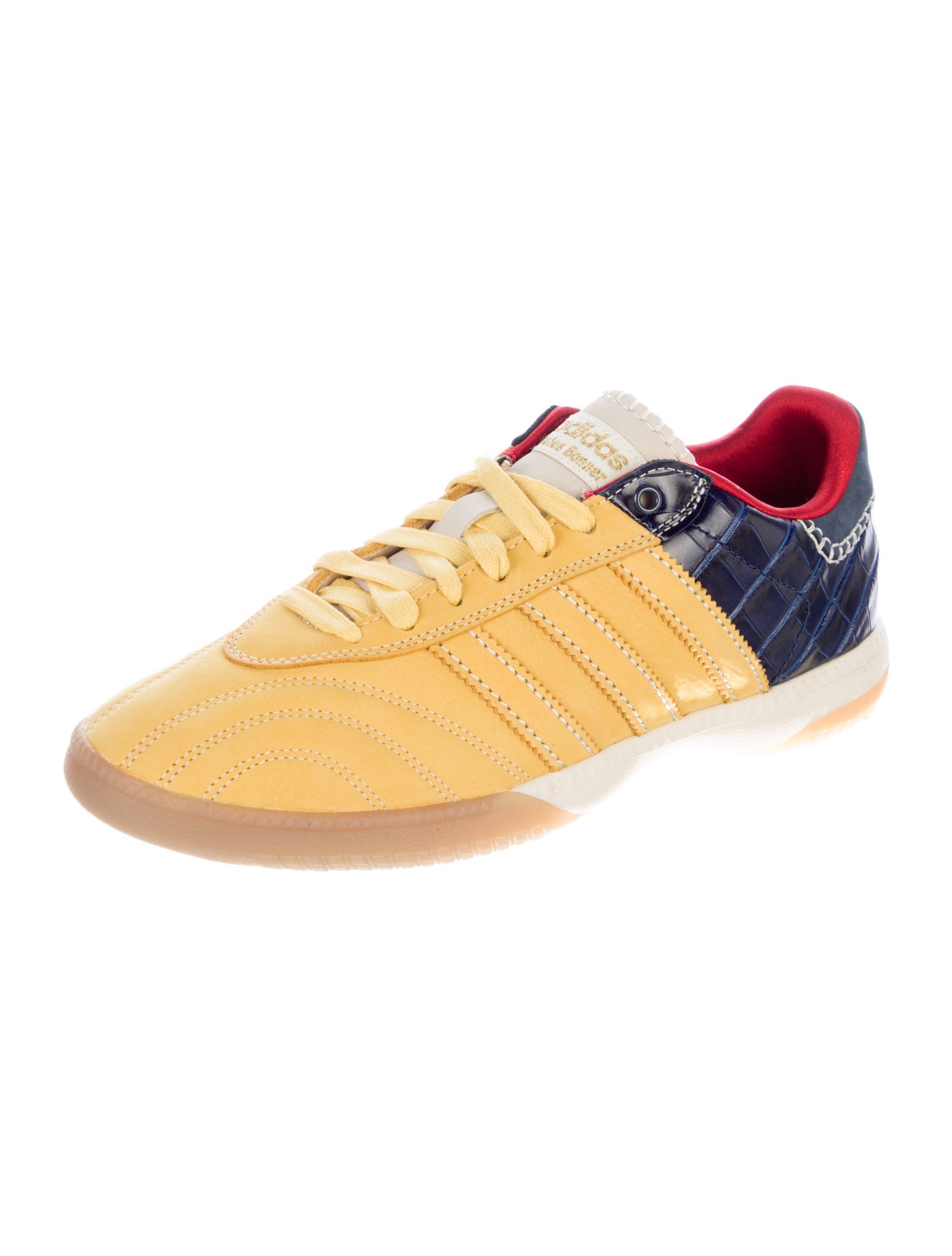 Wales Bonner x adidas Originals Samba Millennium 'Fade Gold Navy Croc' Sneakers w/ Tags