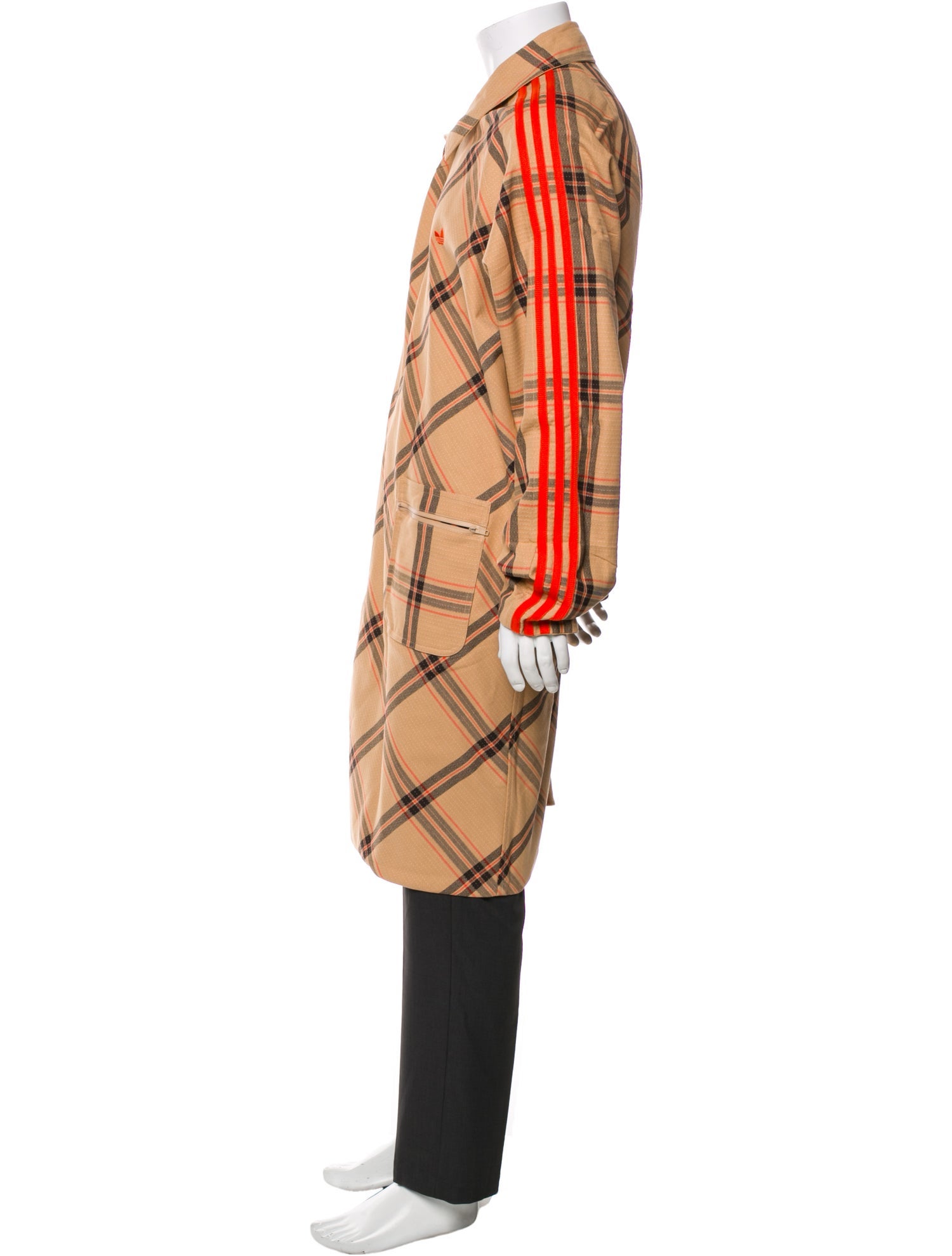 Wales Bonner x adidas Originals Plaid Print Overcoat w/ Tags