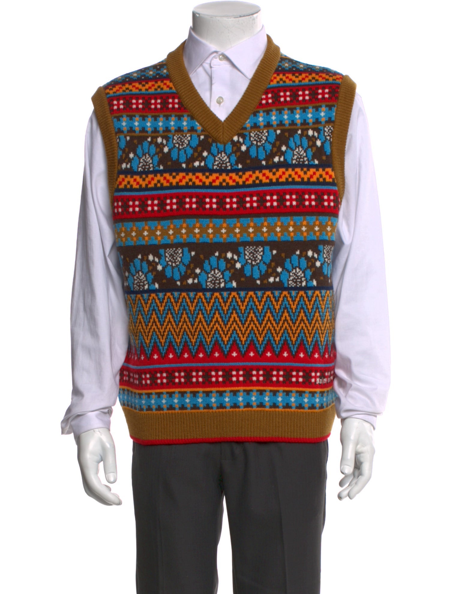 Wales Bonner x adidas Originals Printed V-Neck Sweater Vest