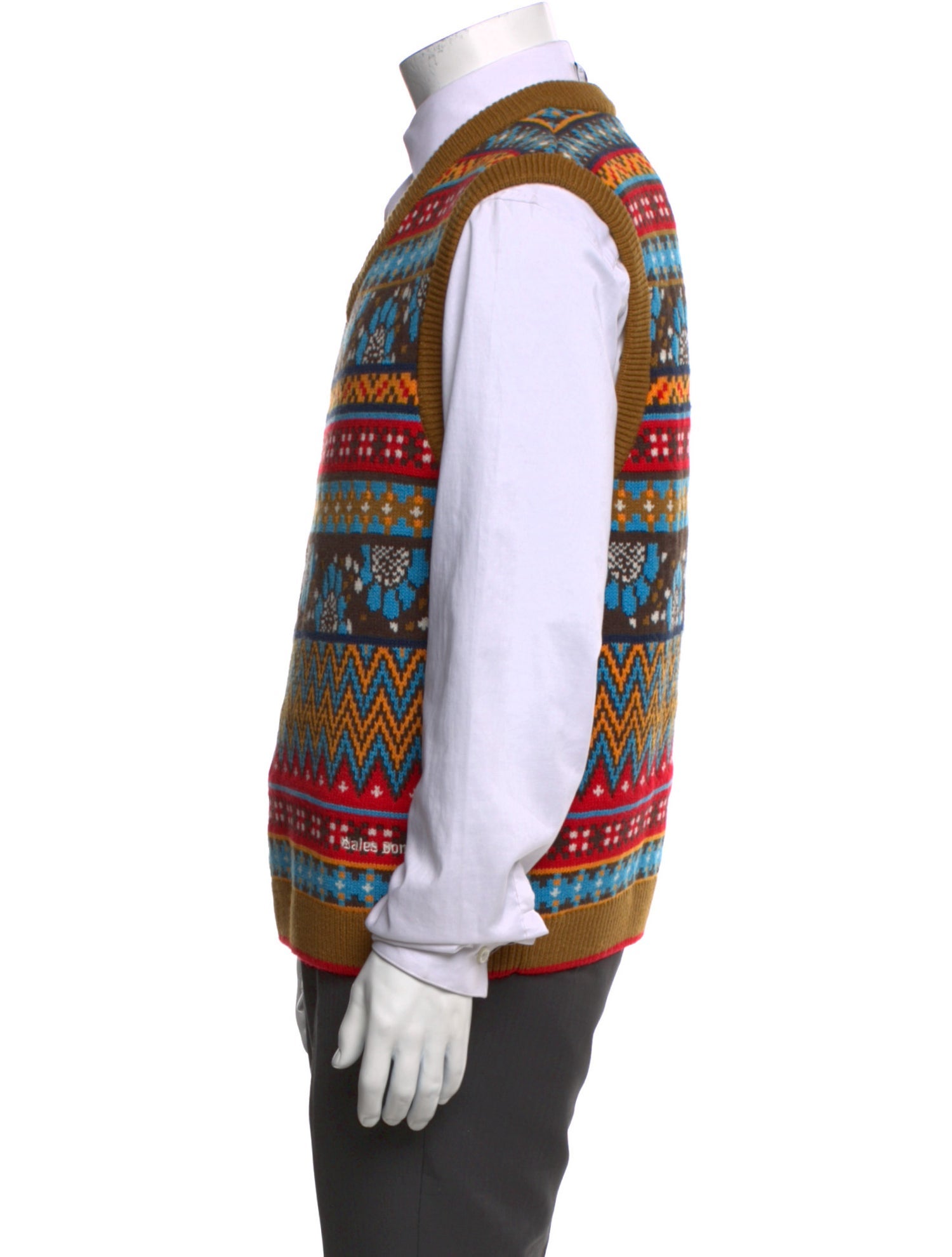 Wales Bonner x adidas Originals Printed V-Neck Sweater Vest