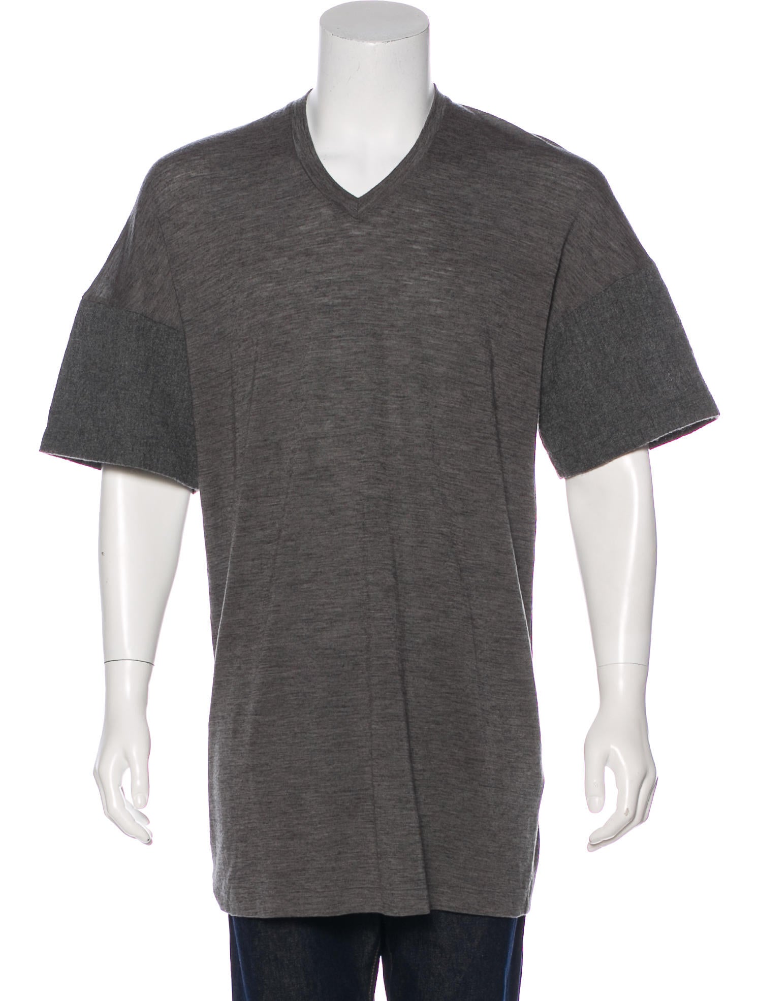 cosmic light source v neck wool blend t shirt cosmic light source v neck wool blend t shirt