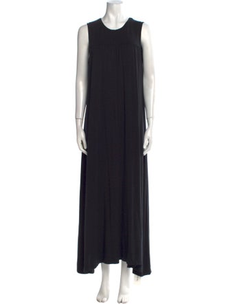 Caes Crew Neck Long Dress
