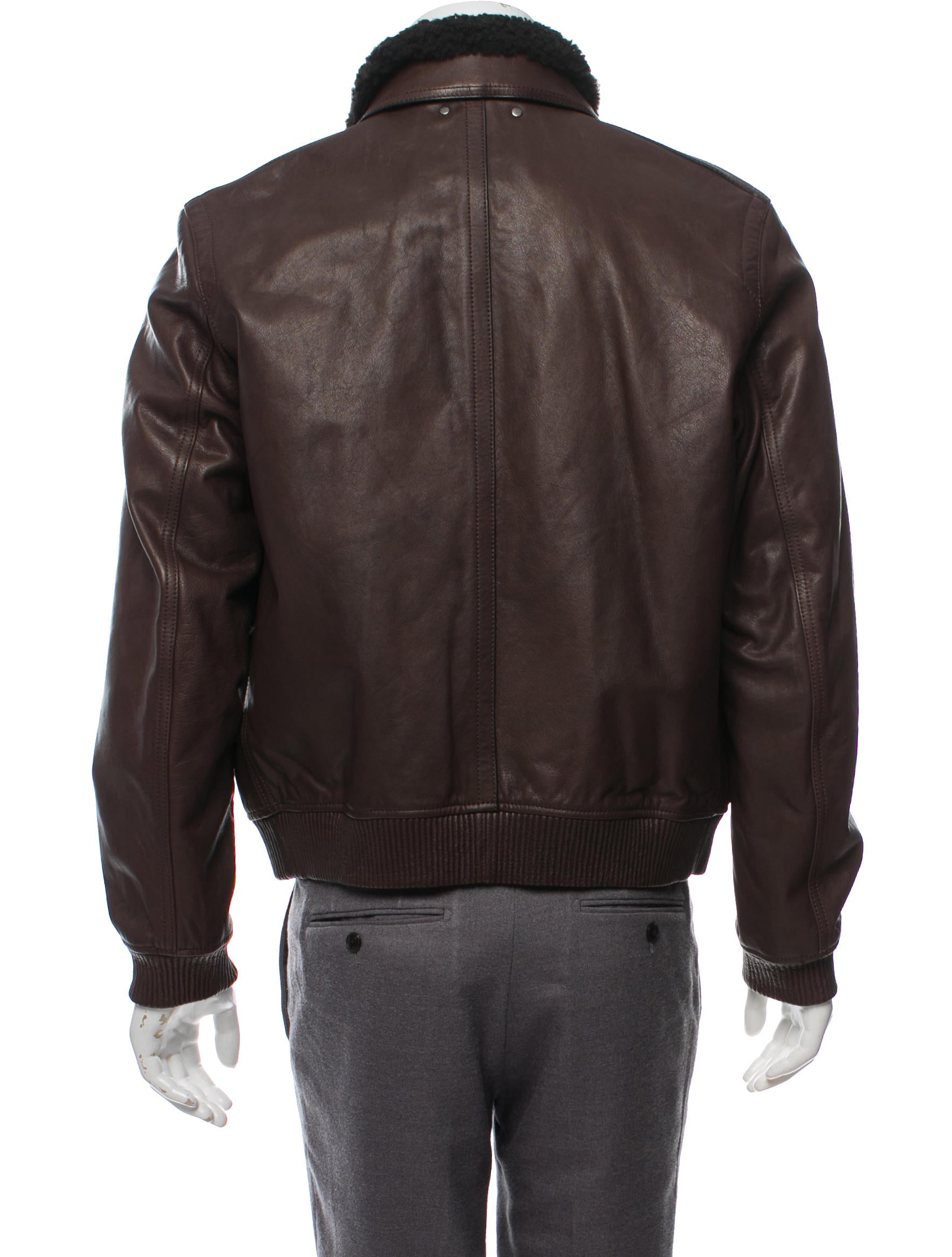 Coach 1941 ShearlingTrimmed Leather Jacket Clothing WWCCH21633