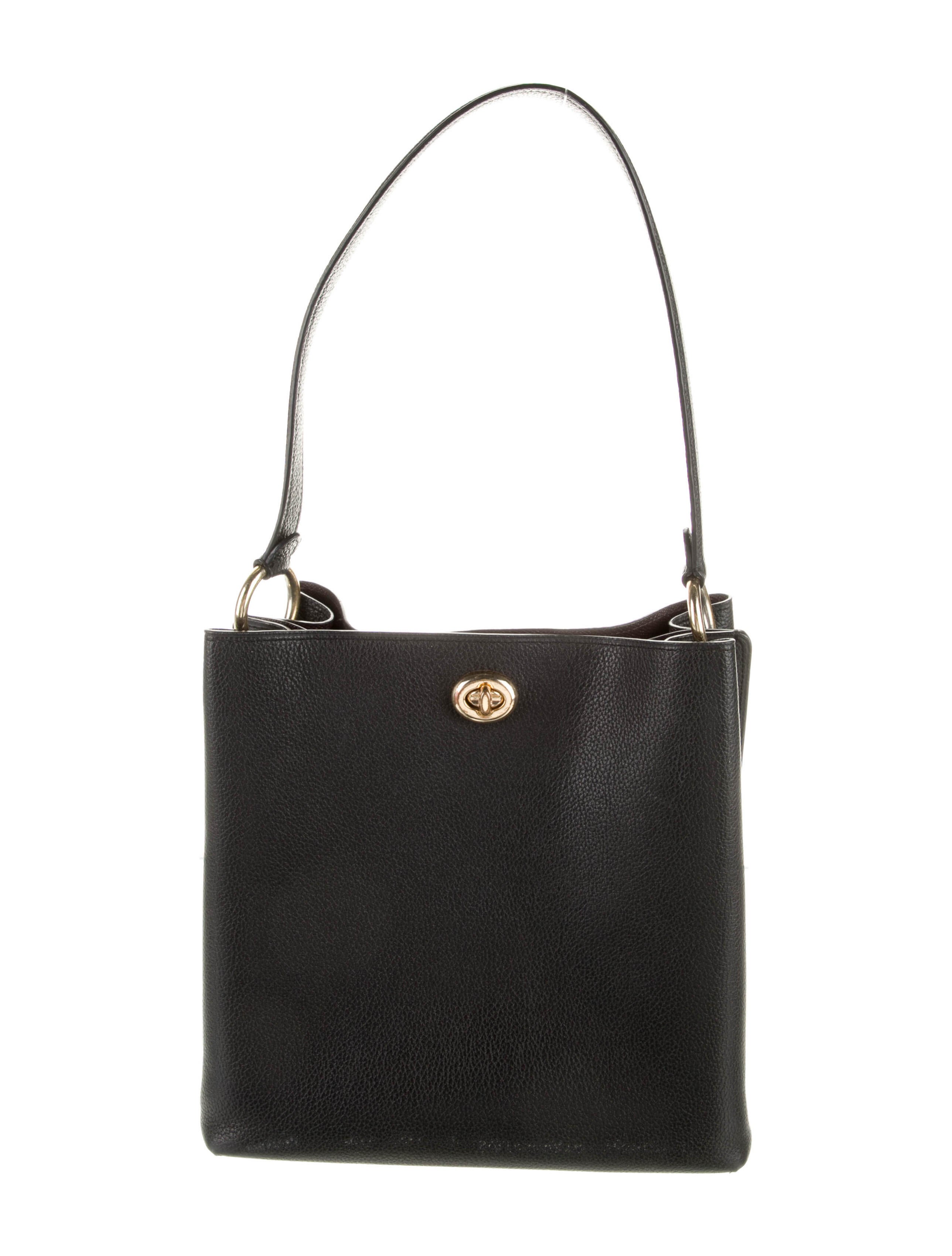 Coach 1941 Leather Shoulder Bag Black Shoulder Bags, Handbags