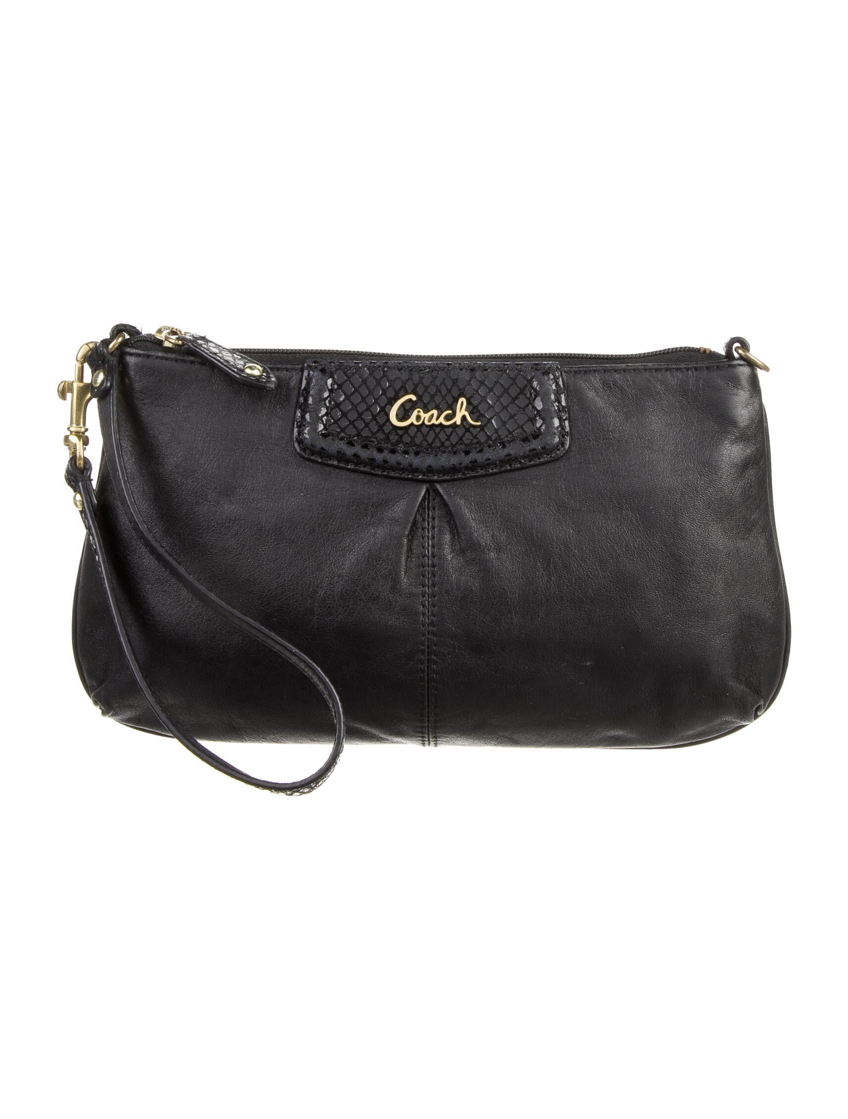 Coach 1941 Leather Clutch Bag Black Clutches, Handbags WWCCH27795