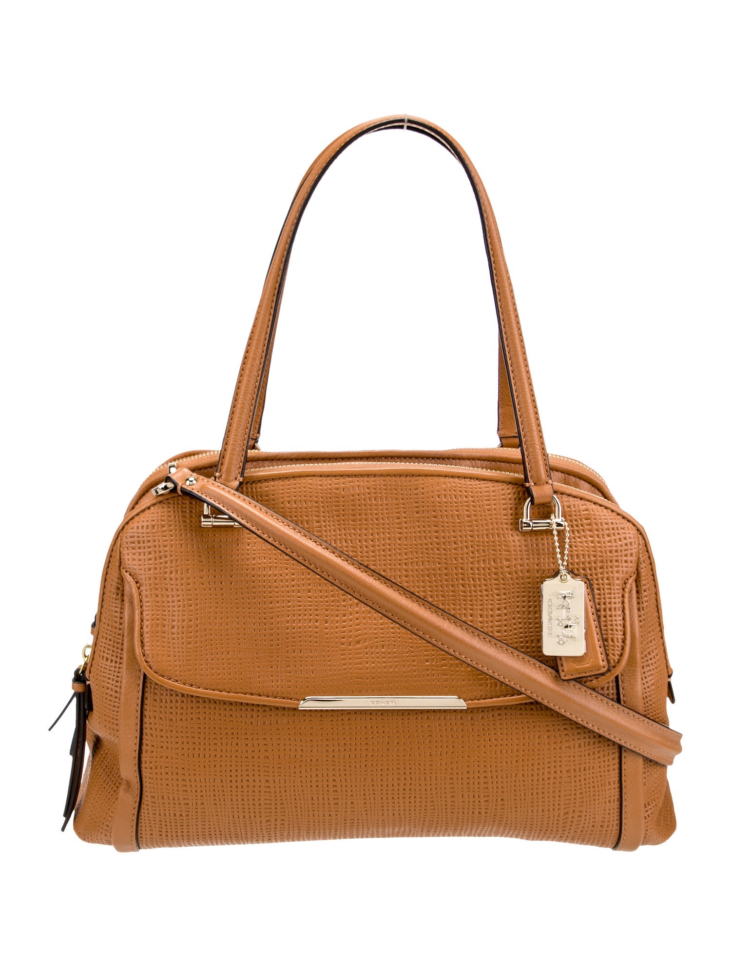Coach Leather Top Handle Bag