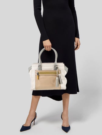 Coach Leather Top Handle Bag