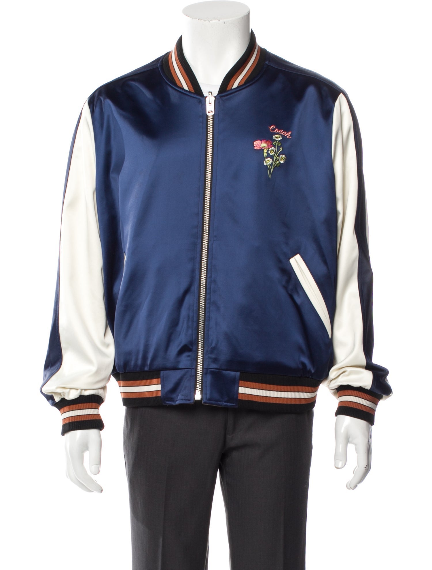 Coach 1941 Colorblock Pattern Varsity Jacket